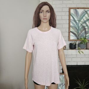 Lou & Grey pink short sleeves t shirt tee loose fit very soft